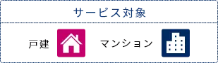 サービス対象 戸建 マンション