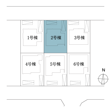 配置図 2号棟