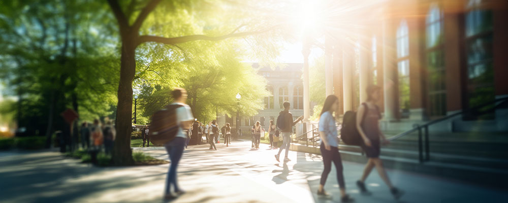 大学構内の雰囲気